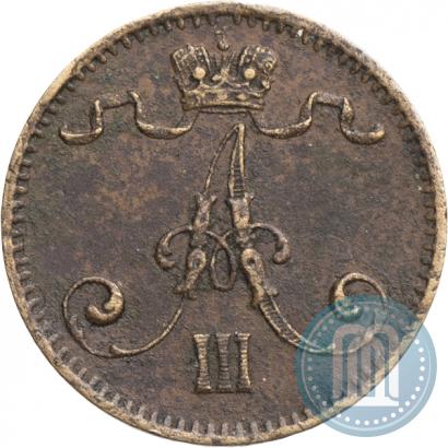 Фото 1 пенни 1881 года  