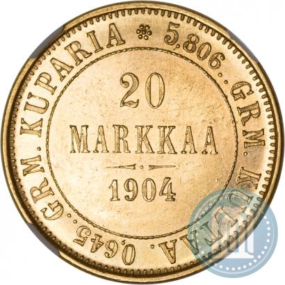 Picture 20 markkaa 1904 year L 