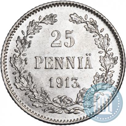 Picture 25 pennia 1913 year S 