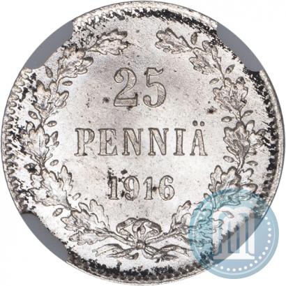Фото 25 пенни 1916 года S 