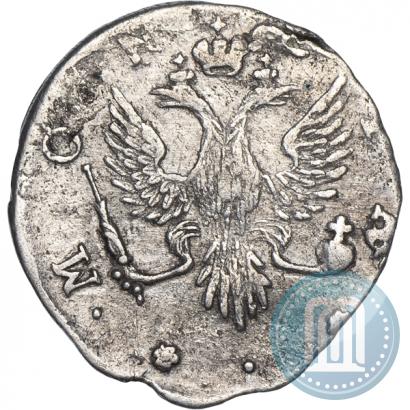 Picture 4 kopecks 1757 year  "For Livonia"