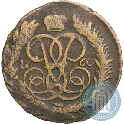 Фото 5 копеек 1760 года ММ 