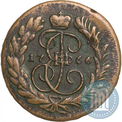 Фото 2 копейки 1766 года ММ 