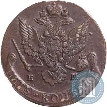 Picture 5 kopecks 1780 year ЕМ 