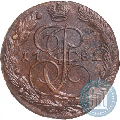 Фото 5 копеек 1782 года ЕМ 