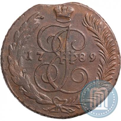 Фото 5 копеек 1789 года АМ 
