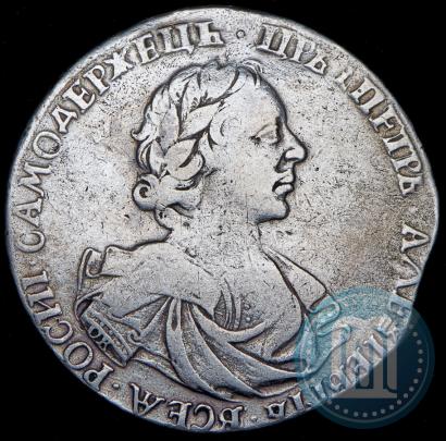 Фото 1 рубль 1719 года OK-L "Портрет в латах"