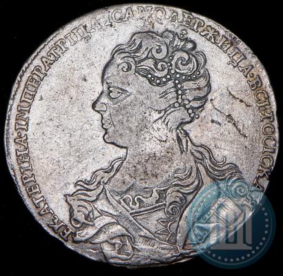 Фото 1 рубль 1726 года  "Московский тип, портрет влево"