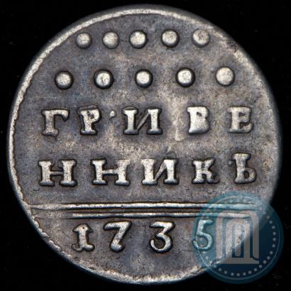 Фото Гривенник 1735 года  