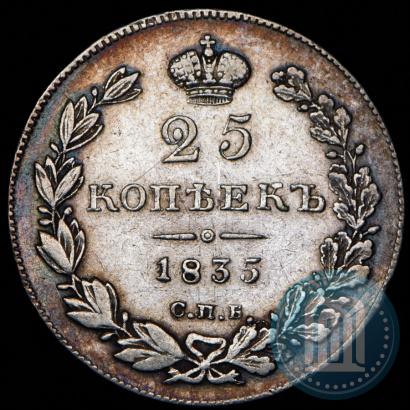 Фото 25 копеек 1835 года СПБ-НГ 