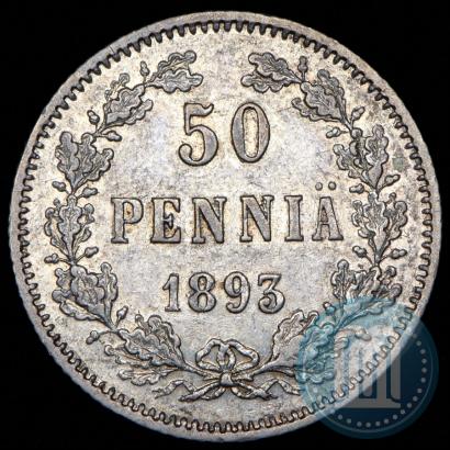 Picture 50 pennia 1893 year L 