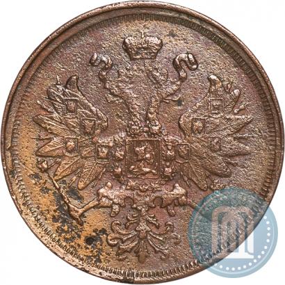Picture 2 kopecks 1860 year ЕМ 
