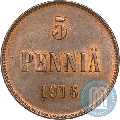 Фото 5 пенни 1916 года  