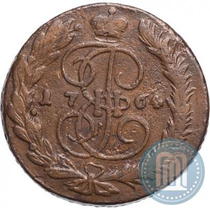 Фото 5 копеек 1764 года ММ 