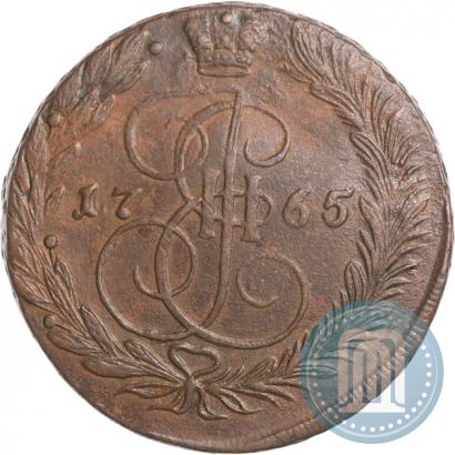 Фото 5 копеек 1765 года ЕМ 