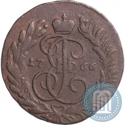 Фото 2 копейки 1766 года ММ 