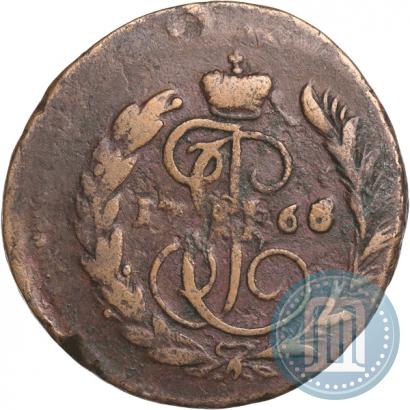 Фото 1 копейка 1766 года ММ 
