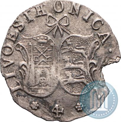 Фото 4 копейки 1757 года  "Ливонез"