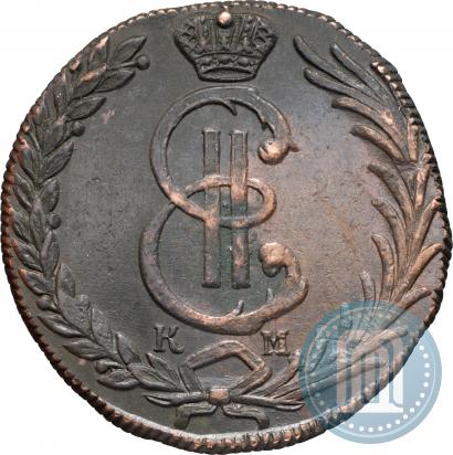 Фото 10 копеек 1780 года КМ 
