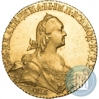 Picture 10 roubles 1773 year СПБ 