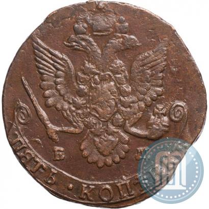 Picture 5 kopecks 1782 year ЕМ 