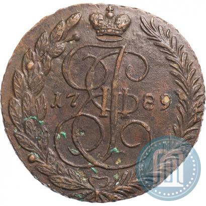 Picture 5 kopecks 1789 year ЕМ 