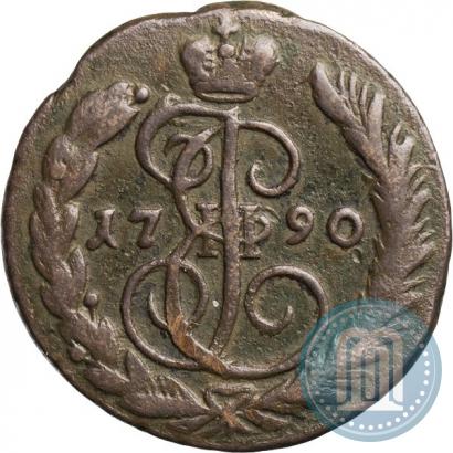 Picture 1 kopeck 1790 year ЕМ 