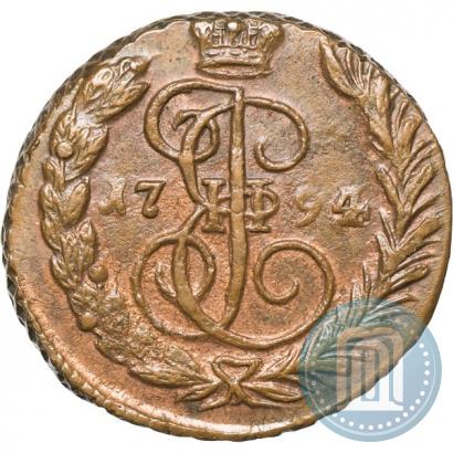 Picture 1 kopeck 1794 year ЕМ 