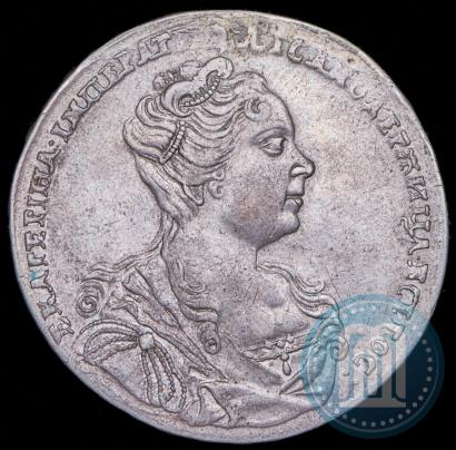 Фото 1 рубль 1726 года  "Московский тип, портрет вправо"