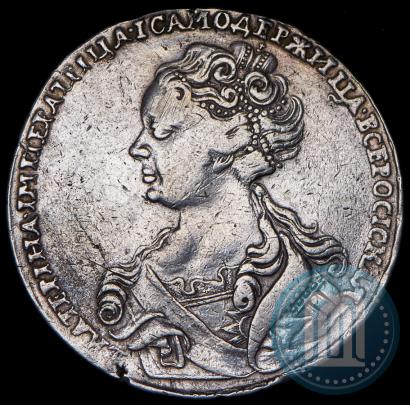 Фото 1 рубль 1726 года  "Московский тип, портрет влево"
