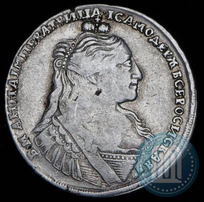 Фото 1 рубль 1734 года  "Тип 1735 года"