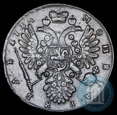 Фото 1 рубль 1734 года  "Тип 1735 года"