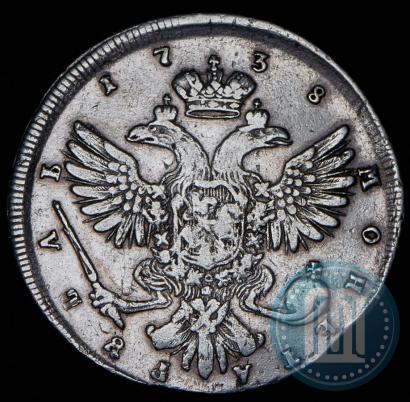 Фото 1 рубль 1738 года СПБ "Петербургский тип"