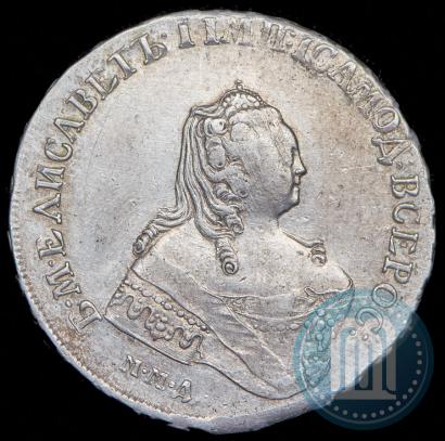 Фото 1 рубль 1754 года ММД-ЕI 