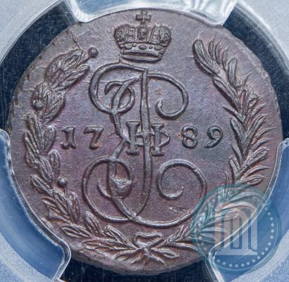 Picture 1 kopeck 1789 year ЕМ 