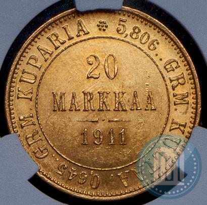 Picture 20 markkaa 1911 year L 