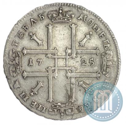 Фото 1 рубль 1725 года  "Портрет в античных доспехах"