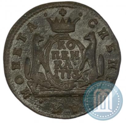 Фото 1 копейка 1773 года КМ 