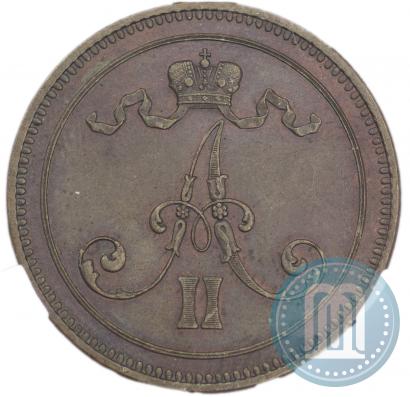Фото 10 пенни 1867 года  