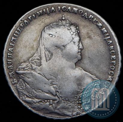 Фото 1 рубль 1737 года  "Московский тип"