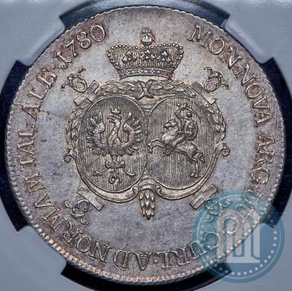 Фото Талер 1780 года  "Петр Бирон. Курляндия"