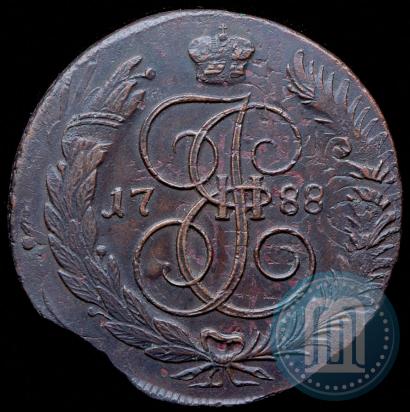 Фото 5 копеек 1788 года ММ 
