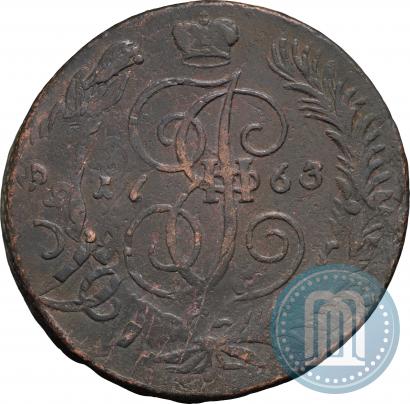 Фото 5 копеек 1763 года ЕМ 