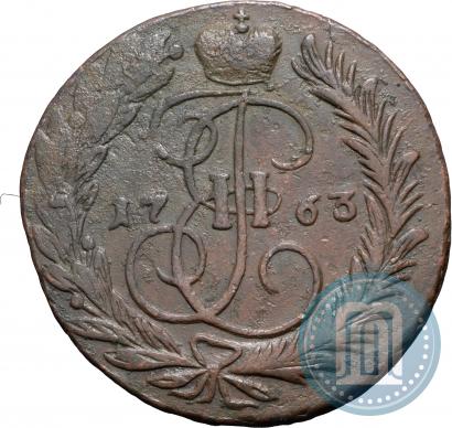Фото 2 копейки 1763 года ММ 