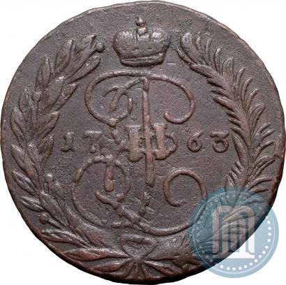 Фото 2 копейки 1763 года ММ 