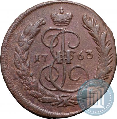 Фото 1 копейка 1763 года ММ 