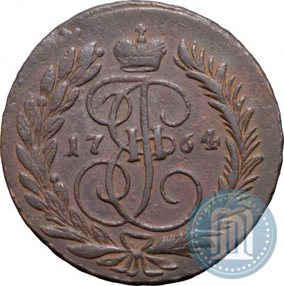 Фото 2 копейки 1764 года ММ 
