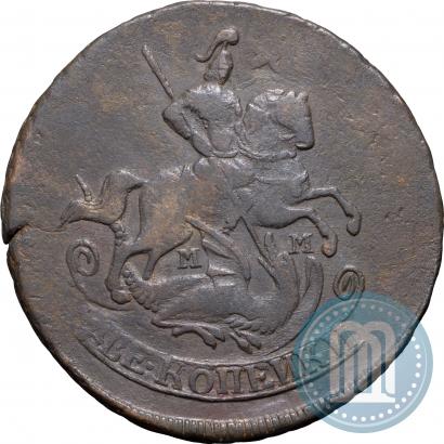 Фото 2 копейки 1766 года ММ 