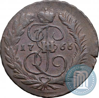 Фото 2 копейки 1766 года ММ 