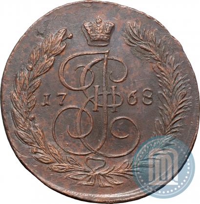 Фото 5 копеек 1768 года ЕМ 
